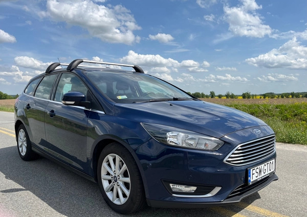 Ford Focus cena 29999 przebieg: 247587, rok produkcji 2015 z Świebodzin małe 352